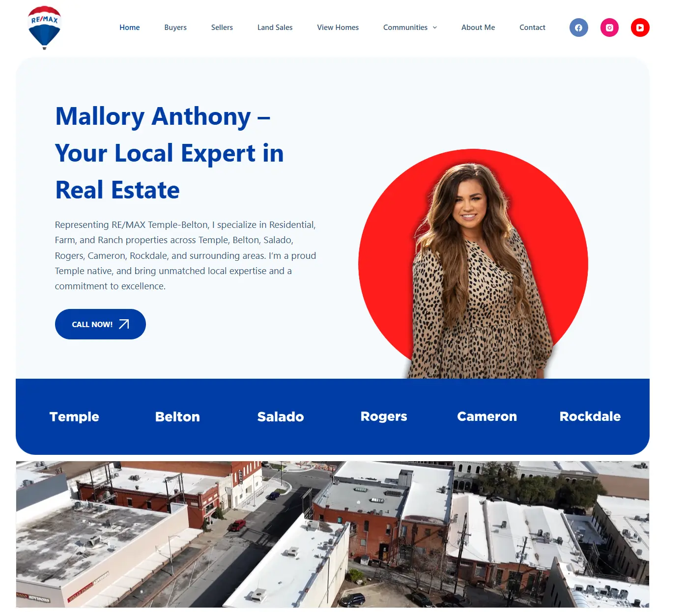 Website mockup on laptop screen