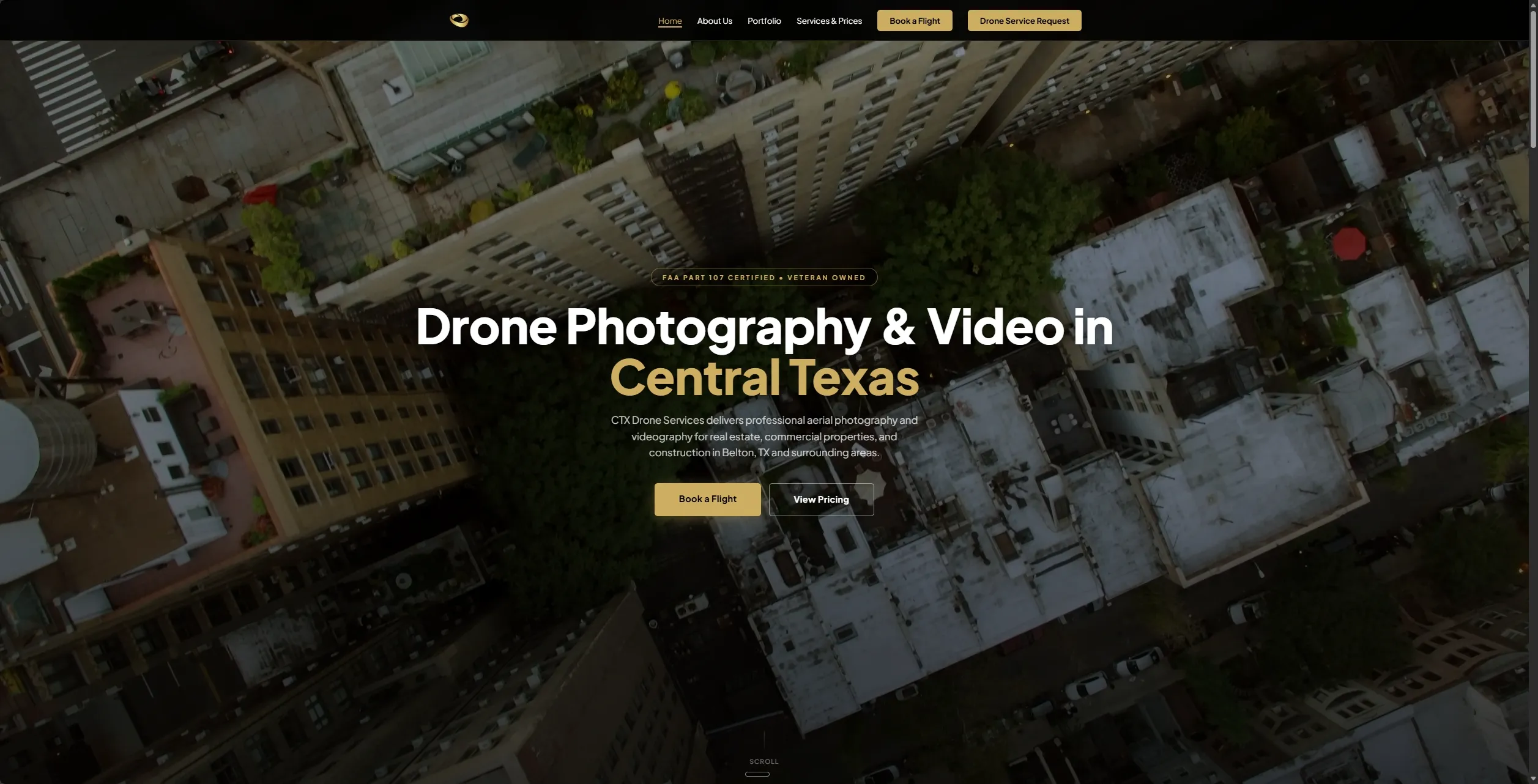 CTX Drone Services website by JoshBuilds.Tech