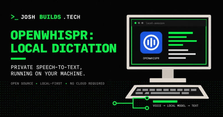 Computer screen displaying OpenWhispr software